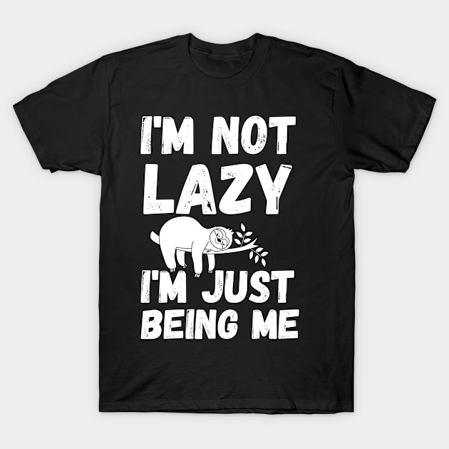 I'm not lazy - energy saving mode - sarcastic saying T-Shirt by mo_allashram